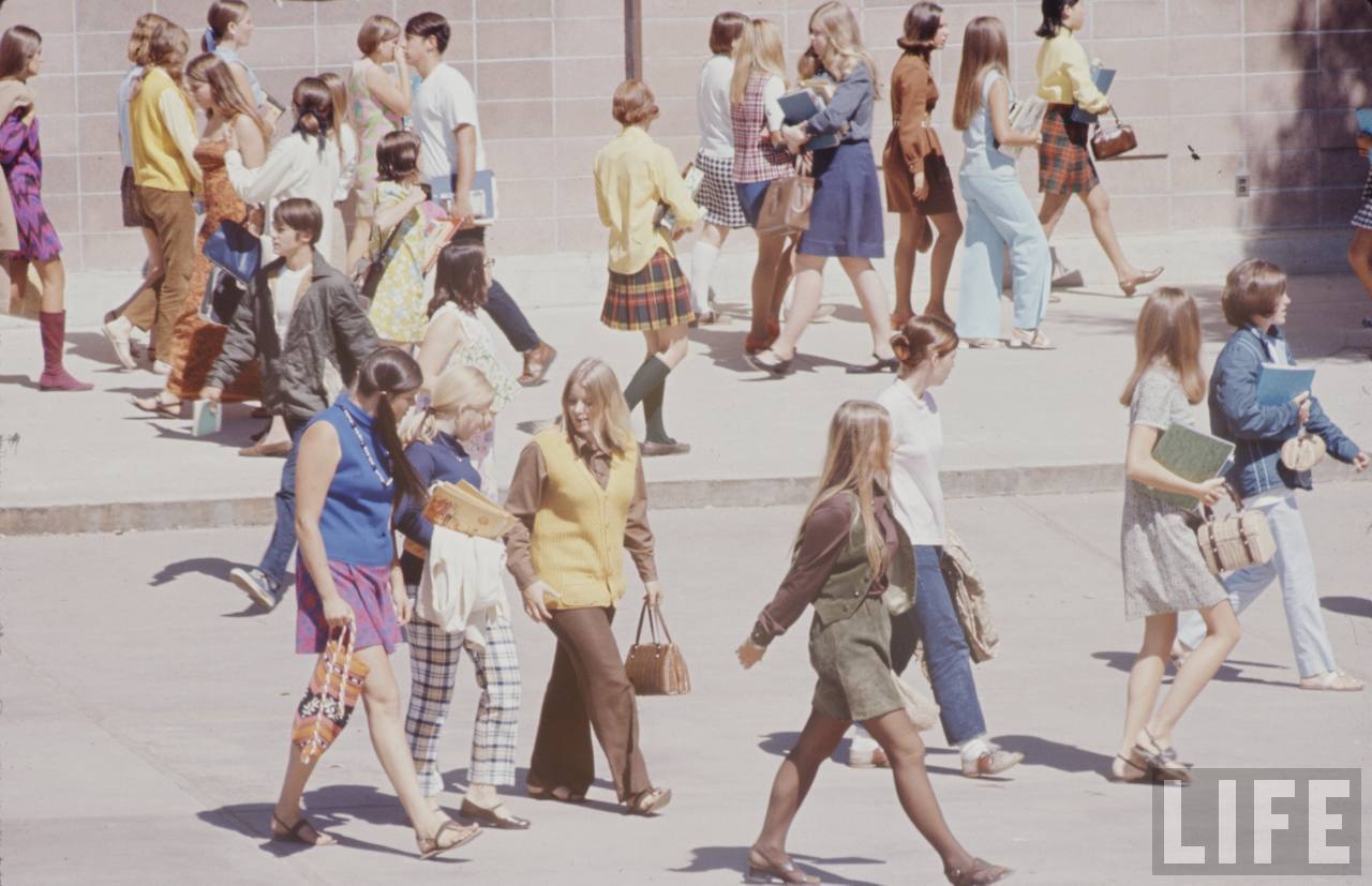 High School Fashion In 1969