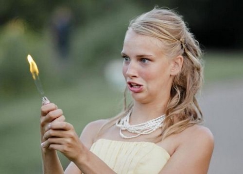 funny blonde