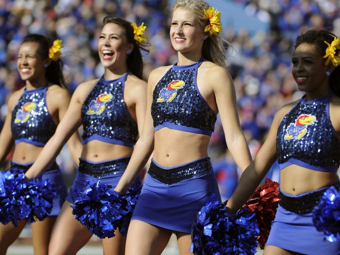 Kansas cheerleaders