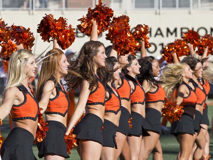 Oklahoma State Cowboys cheerleaders