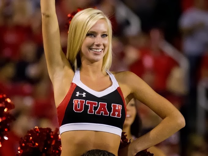 Utah Utes cheerleader