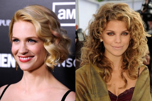 January Jones Hairstyles Curled
