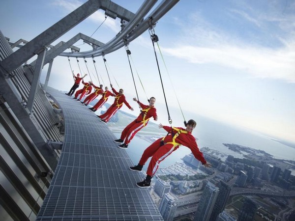 On the Edgewalk in Toronto.