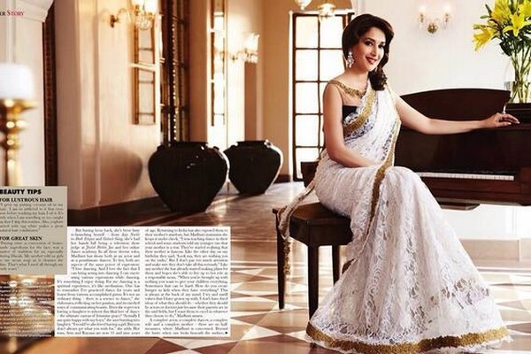 Madhuri Dixit on Hello India Cover