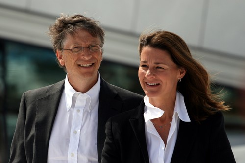 Bill Gates and Melinda Gates in Oslo, June 2009