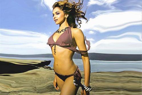 Hottest Bikini Babe Deepika Padukone.