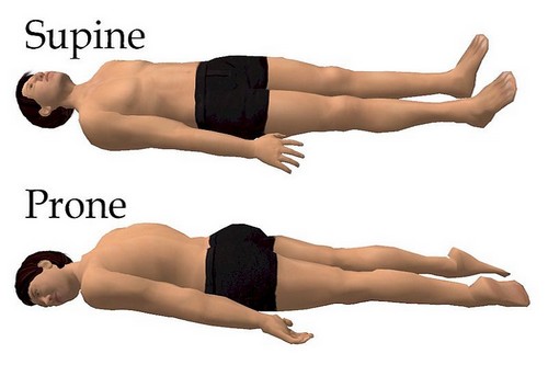 Sleeping Postures Supine and Prone