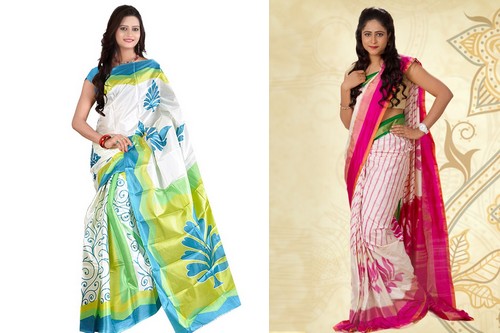 Ikkat Silk Traditional Saree Styles