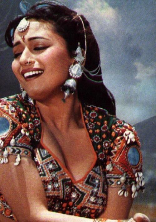 Madhuri Dixit Hot Cleavage