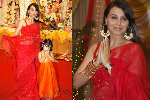 Rani Mukherjee in Dhakai Jamdani Sarees