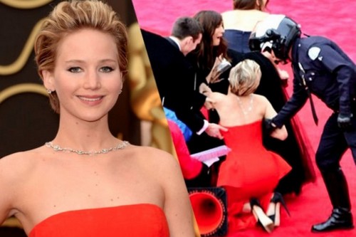 Jennifer Lawrence’s Fall Up The Stairs