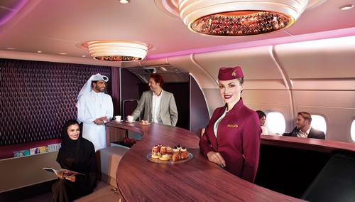 Qatar Airways first class lounge