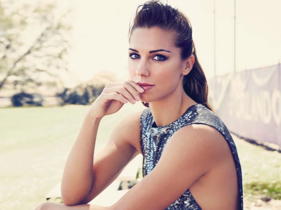 Beautiful Woman Football Player Alex Morgan