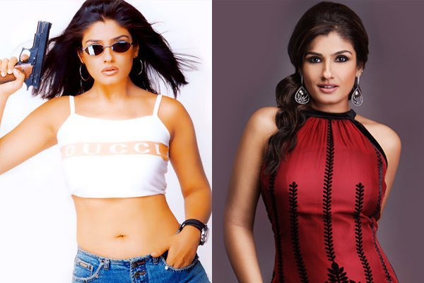 Raveena Tandon Young and Old